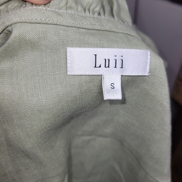 Luii Anthropologie Linen Blend Jacket Small New - Picture 13 of 13